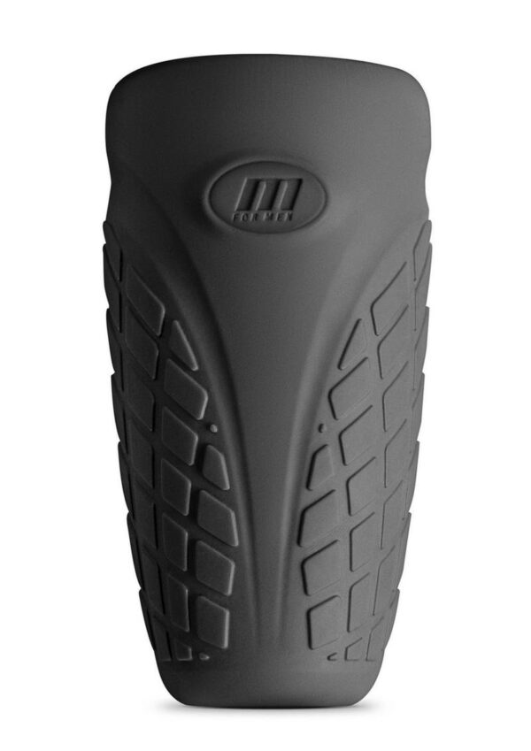 M Elite Platinum Gript Silicone Dual End Masturbator - Black - Image 2