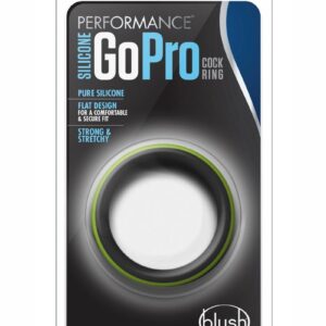 Performance Silicone Go Pro Cock Ring - Black/Green