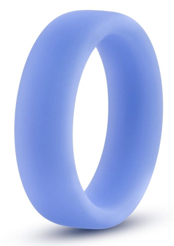 Performance Silicone Cock Ring - Blue - Image 2