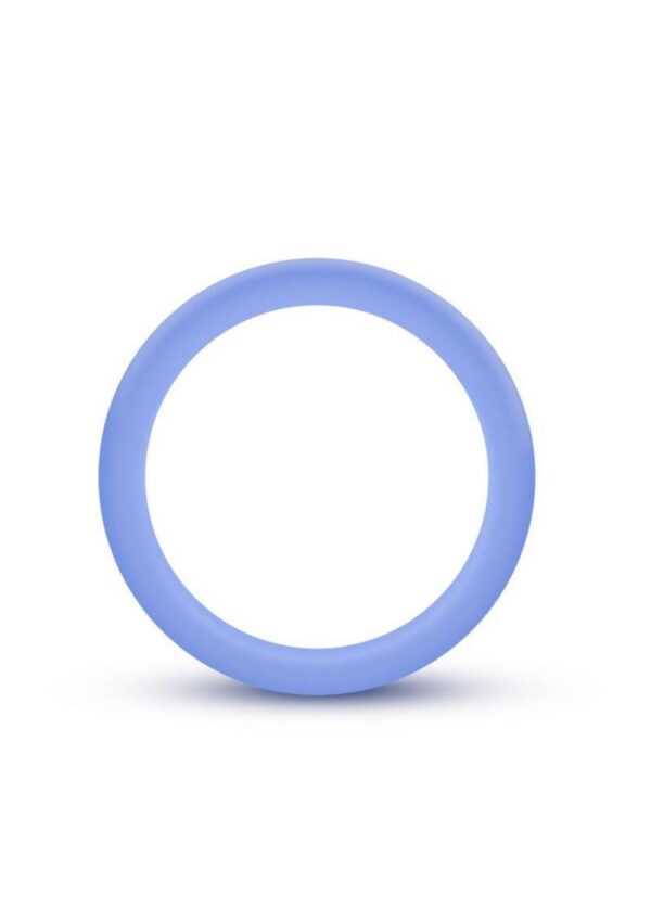 Performance Silicone Cock Ring - Blue - Image 3