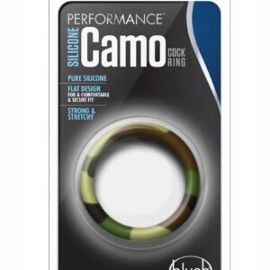 Performance Silicone Camo Cock Ring - Green Camouflage