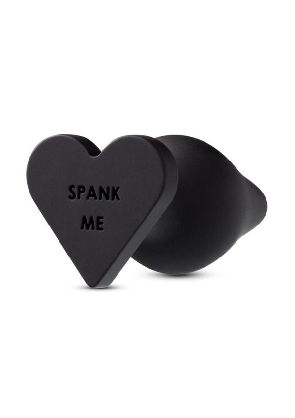 Temptasia Spank Me Silicone Butt Plug - Black - Image 2