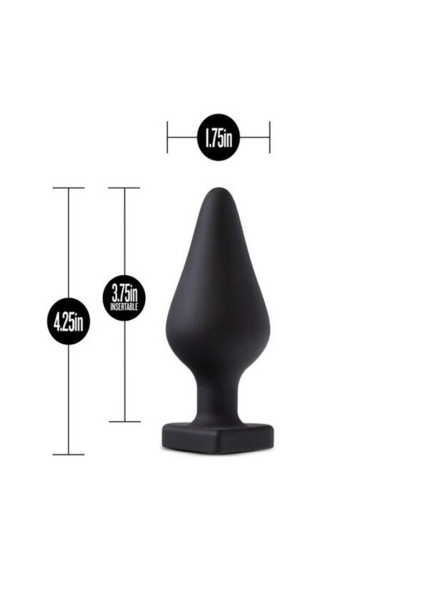 Temptasia Fuck Me Silicone Butt Plug - Black - Image 3
