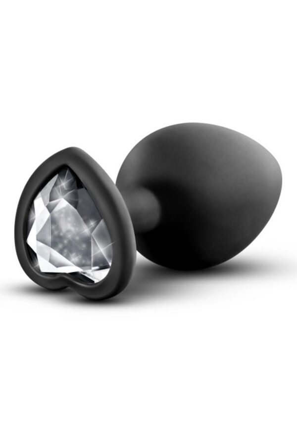 Temptasia Bling Plug Silicone Butt Plug - Medium - Black - Image 2