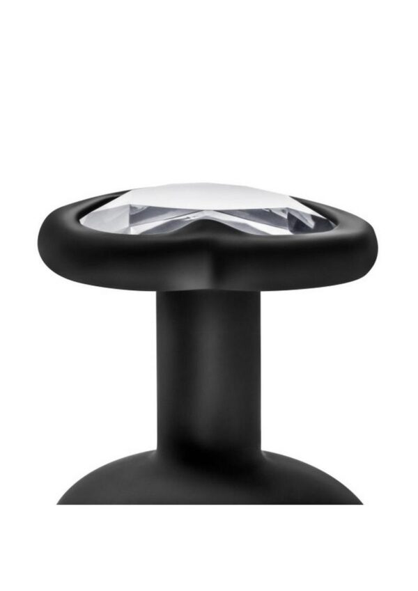 Temptasia Bling Plug Silicone Butt Plug - Large - Black - Image 3