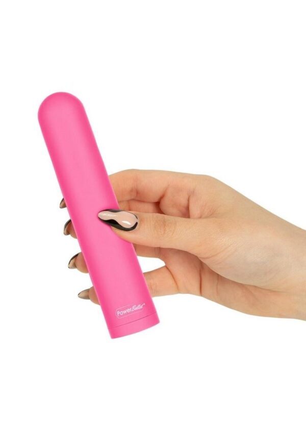 PowerBullet Eezy Pleezy Rechargeable Vibrator 5in - Pink - Image 3