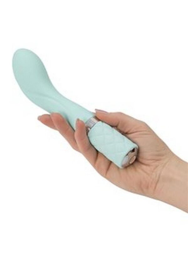 Pillow Talk Sassy Silicone Rechargeable G-Spot Vibrator - Teal - Image 3