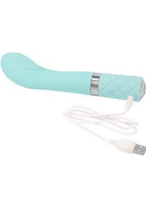 Pillow Talk Sassy Silicone Rechargeable G-Spot Vibrator - Teal - Image 4