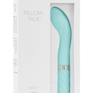 Pillow Talk Sassy Silicone Rechargeable G-Spot Vibrator - Teal