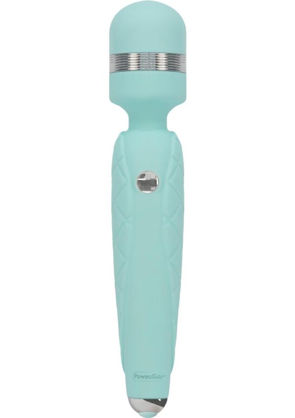 Pillow Talk Cheeky Silicone Rechargeable Wand Massager - Teal - Image 2