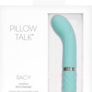 Pillow Talk Racy Silicone Rechargeable G-Spot Mini Vibrator - Teal