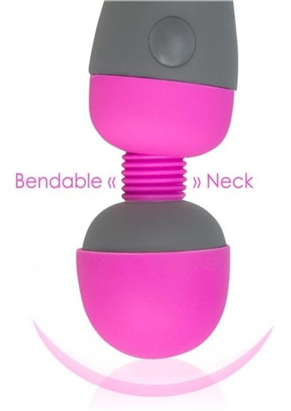 PalmPower Body Silicone Wand Massager - Gray/Pink - Image 3