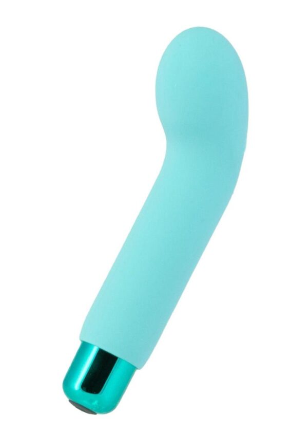 PowerBullet Sara`s Spot 10 Function Rechargeable Silicone Vibrating Bullet - Teal - Image 2