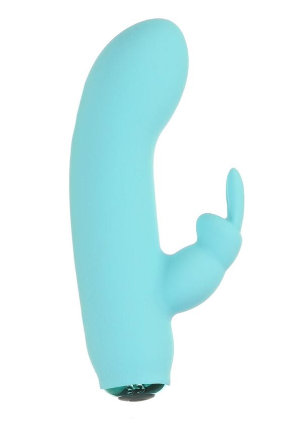 PowerBullet Alice`s Bunny Silicone Rechargeable Rabbit Vibrator- Teal - Image 2