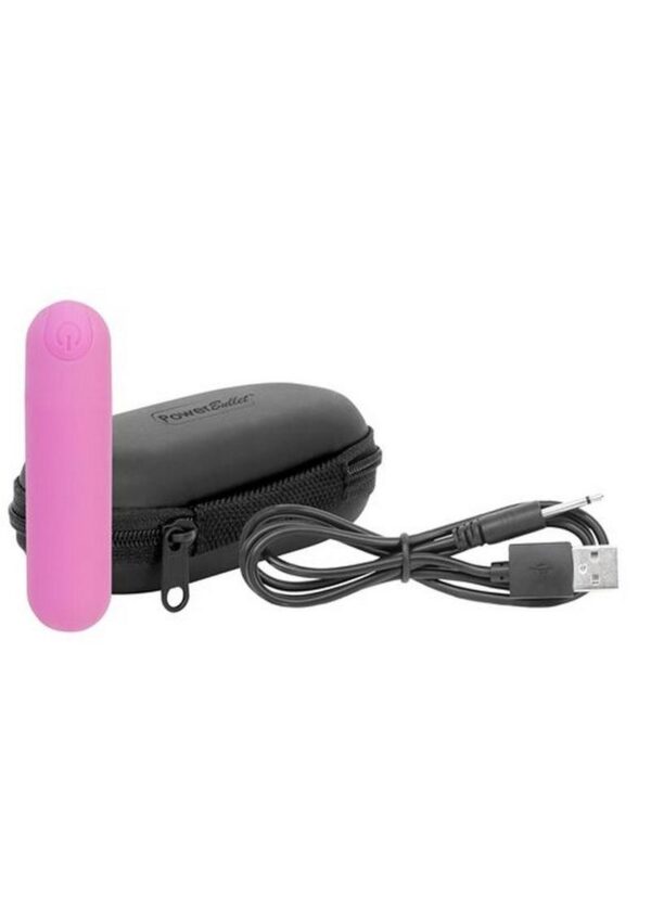 PowerBullet Essential Rechargeable Vibrating Bullet - Pink - Image 4