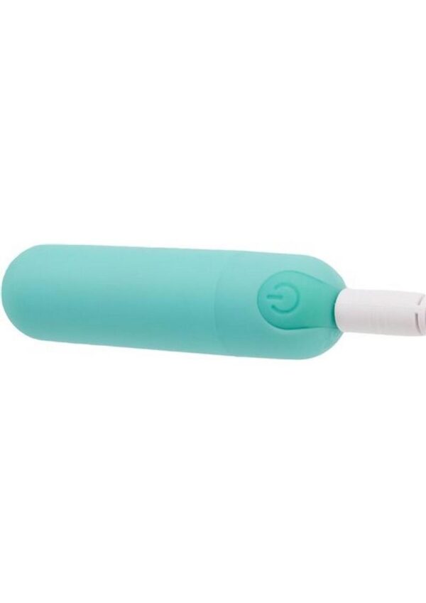 PowerBullet Essential Rechargeable Vibrating Bullet - Teal - Image 4