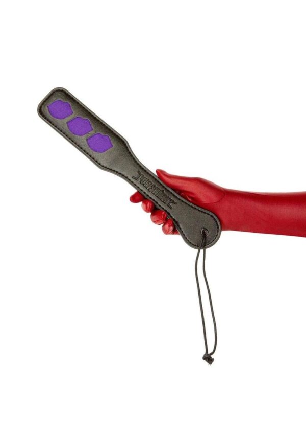 Punishment Paddle Lips - Black/Purple - Image 3