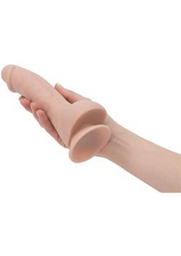 Addiction Toy Collection Brad Silicone Dildo with Balls 7.5in - Vanilla - Image 3