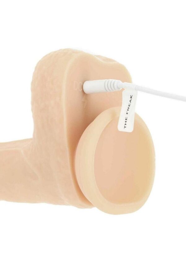 Naked Addiction Silicone Rechargeable Thrusting, Vibrating, and Rotating Dildo 7.5in - Vanilla - Image 3