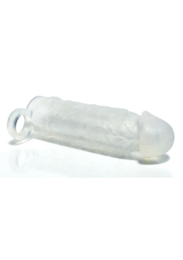 Boneyard Meaty 3X Stretch Silicone Penis Extender 6.5in - Clear - Image 2