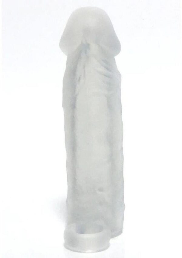 Boneyard Meaty 3X Stretch Silicone Penis Extender 6.5in - Clear - Image 3