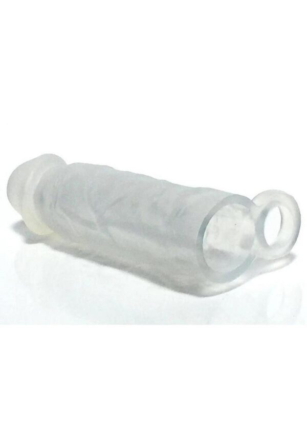 Boneyard Meaty 3X Stretch Silicone Penis Extender 6.5in - Clear - Image 4