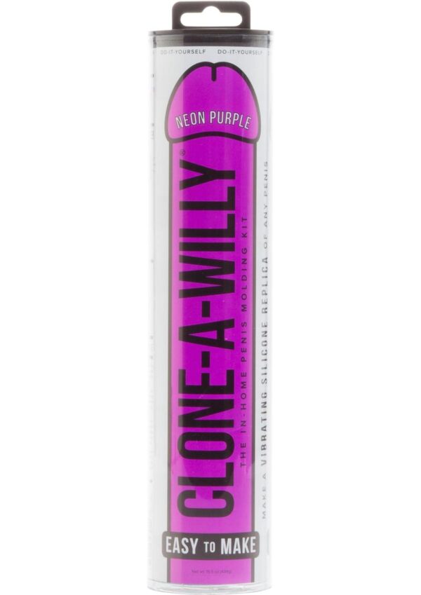 Clone-A-Willy Silicone Dildo Molding Kit with Vibrator - Neon Purple