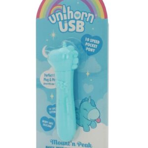 Unihorn Mount`n Peak Rechargeable Silicone USB Bullet - Blue