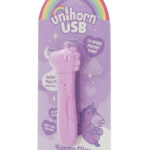 Unihorn Karma Lilac Rechargeable Silicone USB Bullet - Lavender