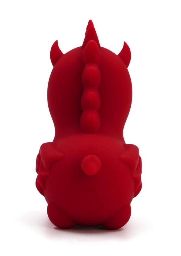 Unihorn Blaze Diablo The Forked Tongue One Rechargeable Silicone Clitoral Vibrator - Red - Image 4