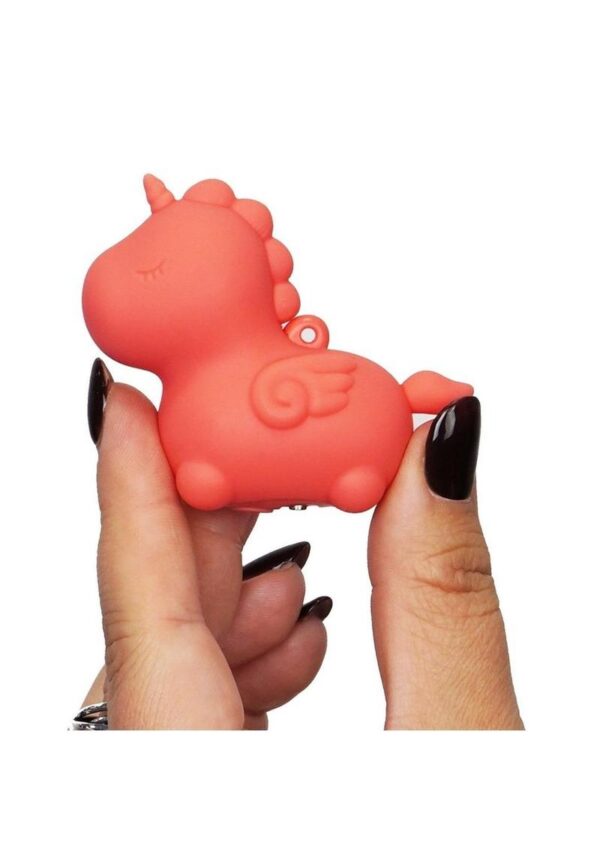 Unihorn Mini Peachy Pony Rechargeable Silicone Clitoral Vibrator - Pink - Image 4