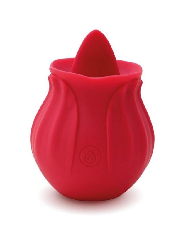 Skins Rose Buddies The Rose Lix Tongue Rechargeable Silicone Clitoral Stimulator - Red - Image 2