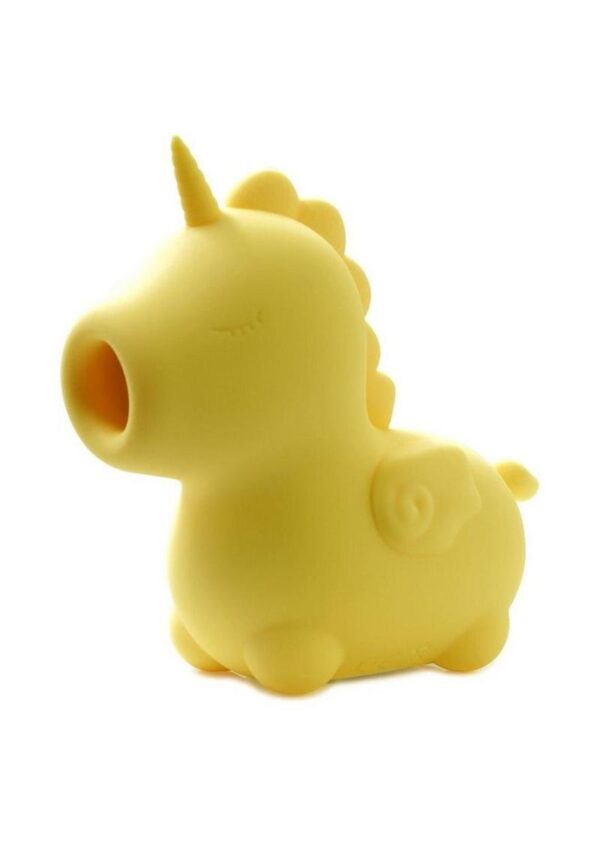 Unihorn Bean Blossom The Thick Tongued One Silicone Clitoral Stimulator - Yellow - Image 2