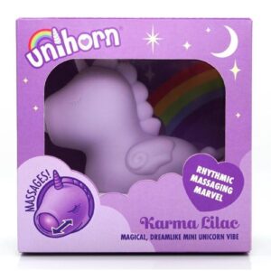 Unihorn Karma Lilac Rechargeable Silicone Clitoral Vibrator - Lavender