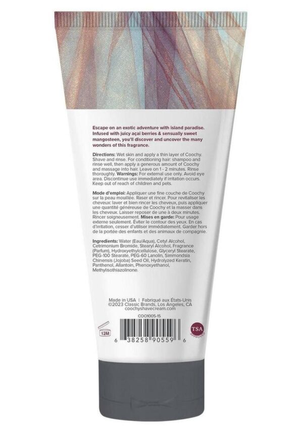 Coochy Shave Cream Island Paradise .5oz Sampler Tube - Image 2