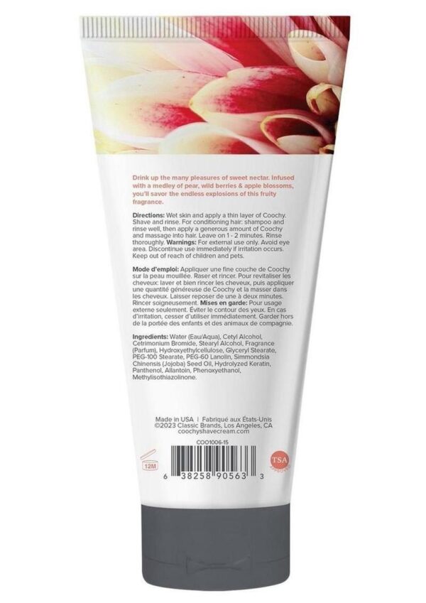 Coochy Shave Cream Sweet Nectar .5oz Sampler Tube - Image 2