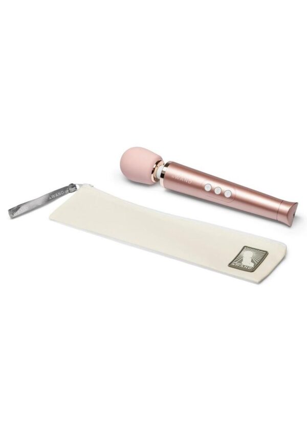Le Wand Petite Rechargeable Silicone Vibrating Massager - Rose Gold - Image 4