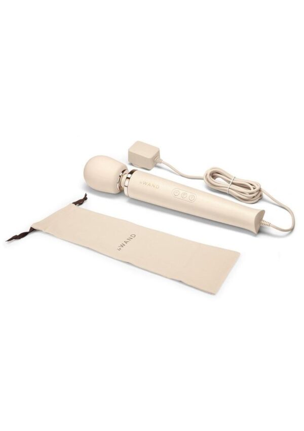 Le Wand Plugin Vibrating Massager - Cream - Image 4