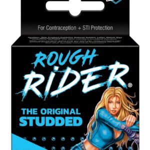 Lifestyles Rough Rider Original Studded 3`s Condoms Latex