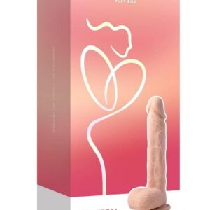 Paxton App Control Realistic Thrusting Penetrator Rechargeable Silicone Dildo 7.5In - Caramel