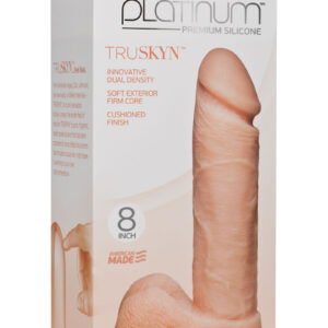 Platinum Premium Silicone The Tru Ride Dildo 8in - Vanilla