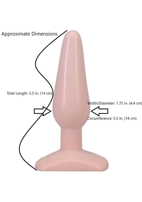 Doc Johnson Classic Butt Plug - Medium - Vanilla - Image 4
