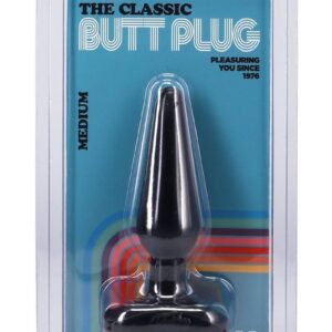 Doc Johnson Classic Butt Plug - Medium - Black