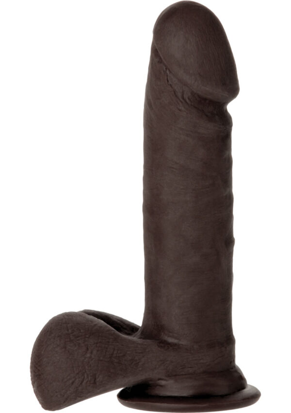 The Realistic Cock Ultraskyn Dildo 6in - Chocolate - Image 2