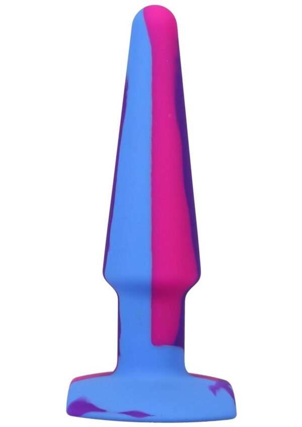 A-Play Groovy Silicone Anal Plug 5in - Fuschia/Magenta - Image 3