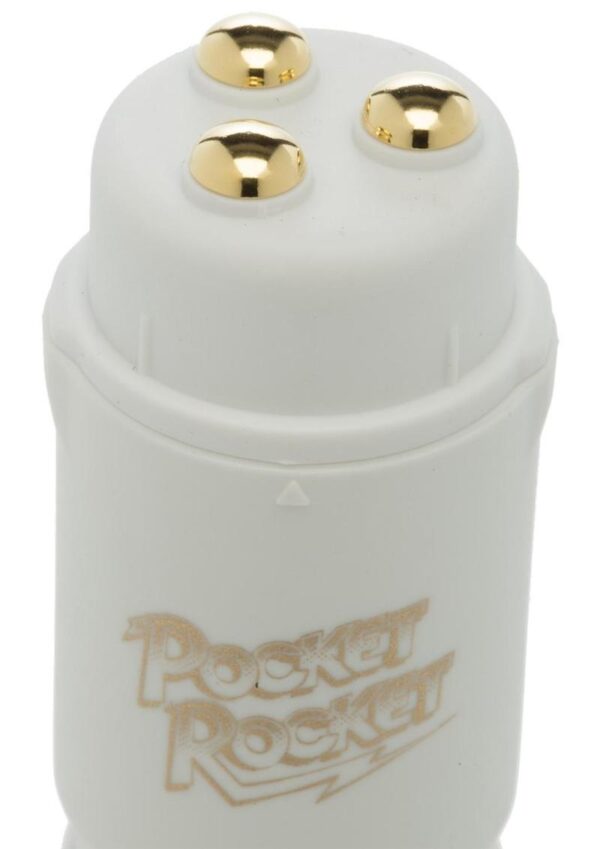 Pocket Rocket Mini Massager 4in - Ivory - Image 4
