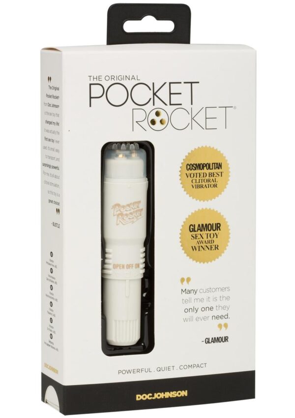 Pocket Rocket Mini Massager 4in - Ivory