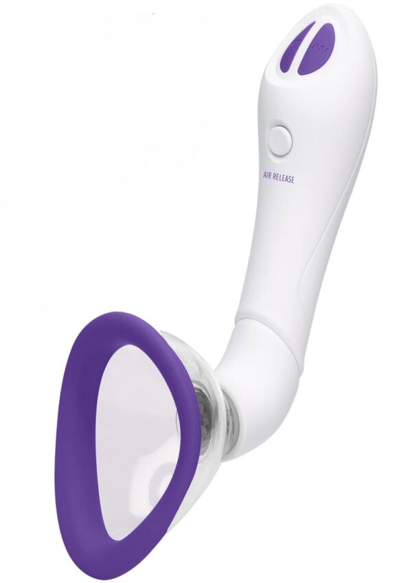 Bloom Intimate Silicone Rechargeable Body Pump - Purple/White - Image 2