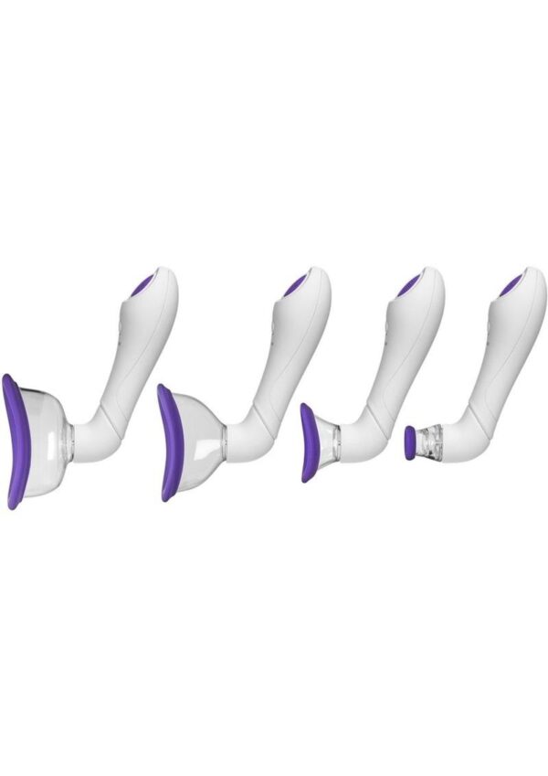 Bloom Intimate Silicone Rechargeable Body Pump - Purple/White - Image 4