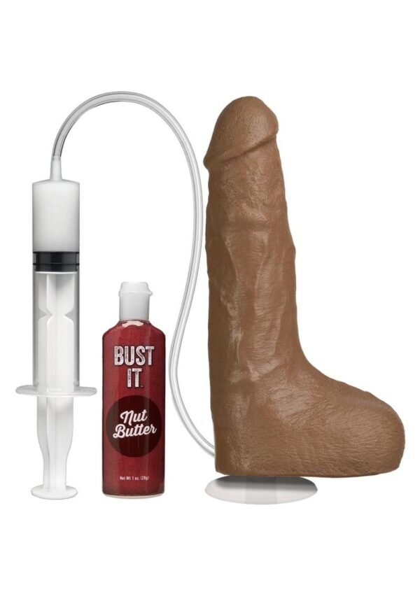 Bust It Squirting Dildo 8.5in - Chocolate - Image 2